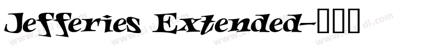 Jefferies Extended字体转换